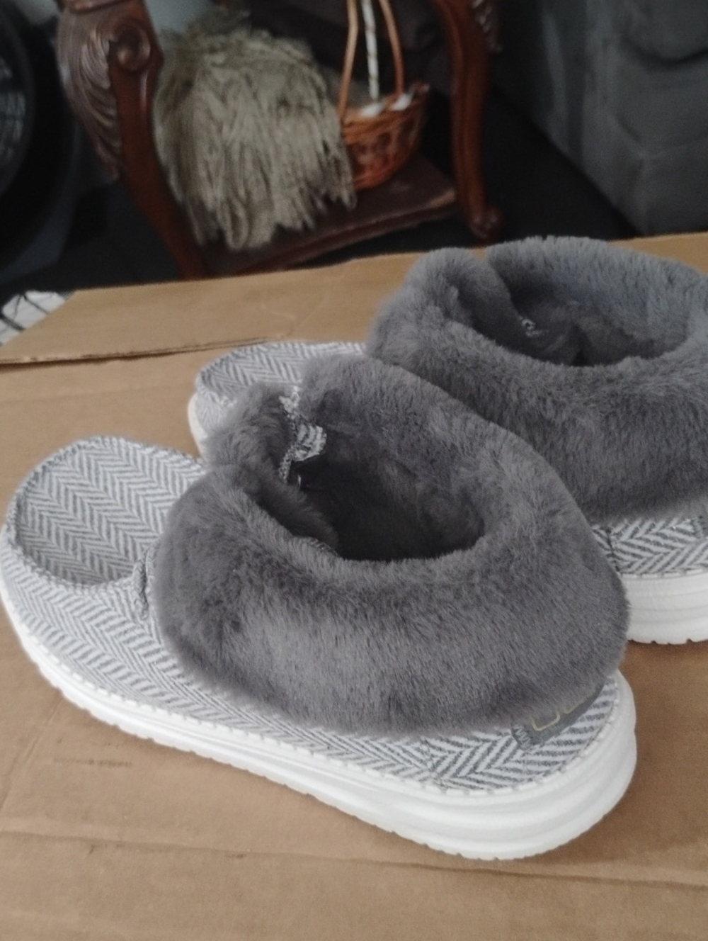 Hey Dude Britt Herringbone Grey